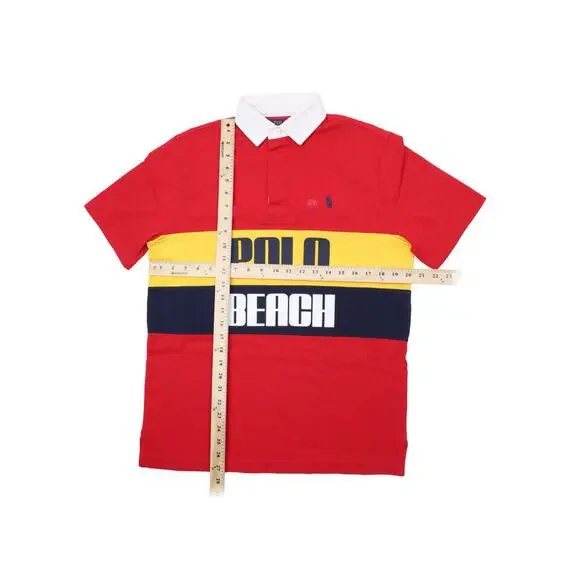 Polo Ralph Lauren Cotton Classic-Fit Polo Beach Rugby Shirt Red Size S